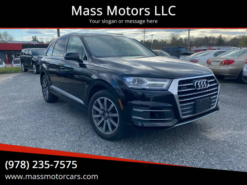 2017 Audi Q7 for sale at Mass Motors LLC in Worcester MA