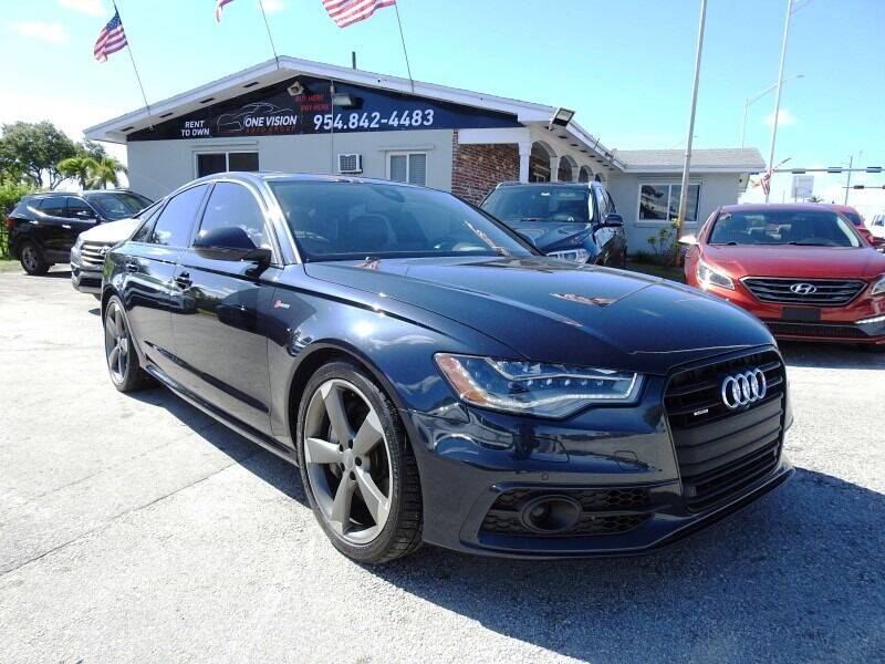 2015 Audi A6 for sale at One Vision Auto in Hollywood FL