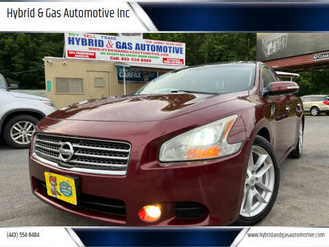 2011 Nissan Maxima for sale at Hybrid & Gas Automotive Inc in Aberdeen MD