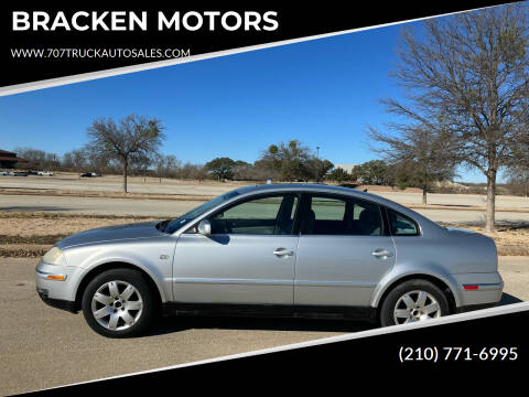 2001 Volkswagen Passat for sale at BRACKEN MOTORS in San Antonio TX