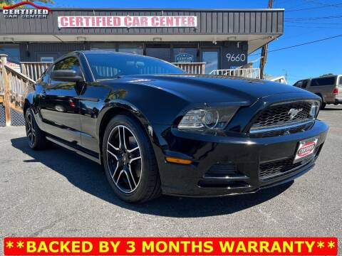 2013 Ford Mustang for sale at CERTIFIED CAR CENTER in Fairfax VA