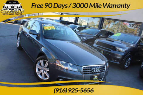 2010 Audi A4 for sale at West Coast Auto Sales Center in Sacramento CA