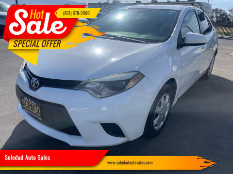 2015 Toyota Corolla for sale at Soledad Auto Sales in Soledad CA