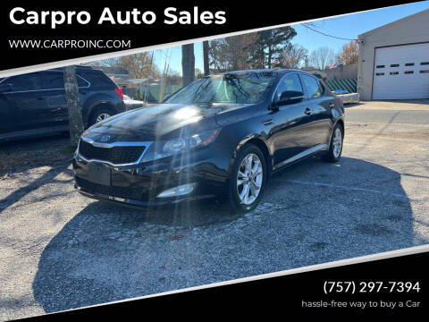 2011 Kia Optima for sale at Carpro Auto Sales in Chesapeake VA