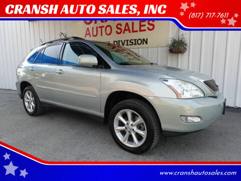 2009 Lexus RX 350 for sale at CRANSH AUTO SALES, INC in Arlington TX
