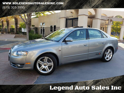 2007 Audi A4 for sale at Legend Auto Sales Inc in Lemon Grove CA