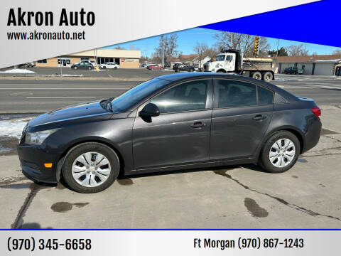2014 Chevrolet Cruze for sale at Akron Auto - Fort Morgan in Fort Morgan CO