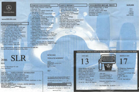 2006 Mercedes-Benz SLR SLR McLaren