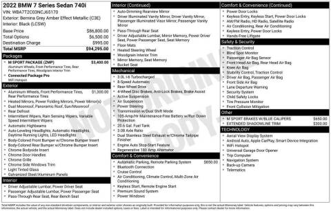 2022 BMW 7 Series 740i