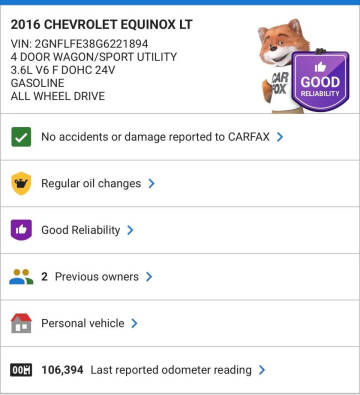 2016 Chevrolet Equinox LT