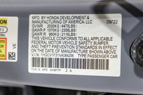 2022 Honda Accord Sport