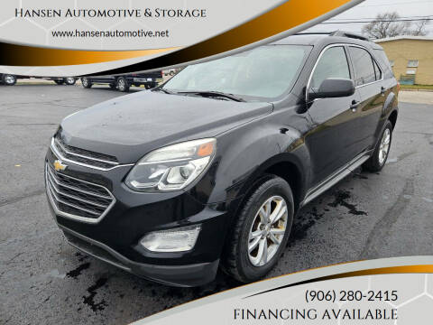 2016 Chevrolet Equinox for sale at Hansen Automotive & Storage in Escanaba MI