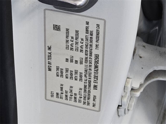 2021 Tesla Model 3 Standard Range Plus