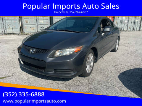 2012 Honda Civic for sale at Popular Imports Auto Sales in Gainesville FL