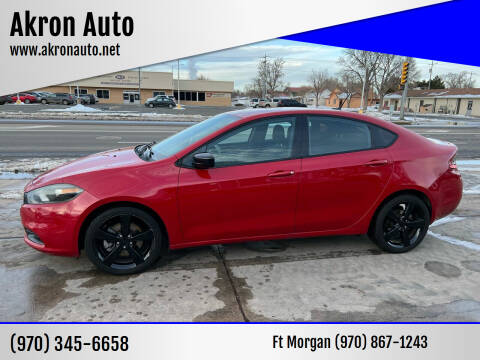 2016 Dodge Dart for sale at Akron Auto in Akron CO