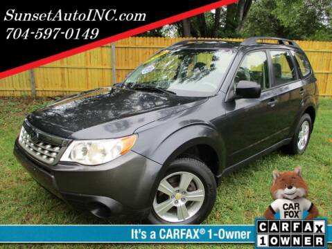 2011 Subaru Forester for sale at Sunset Auto in Charlotte NC