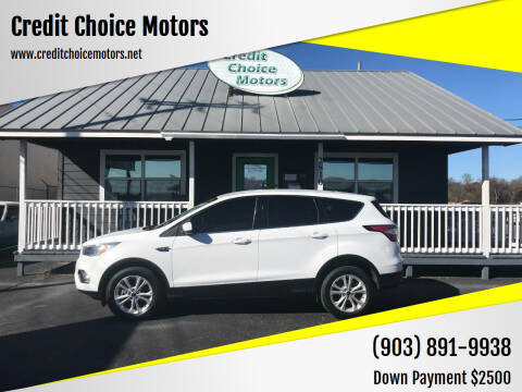 2017 Ford Escape for sale at Credit Choice Motors in Sherman TX