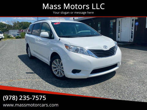 2013 Toyota Sienna for sale at Mass Motors LLC in Worcester MA