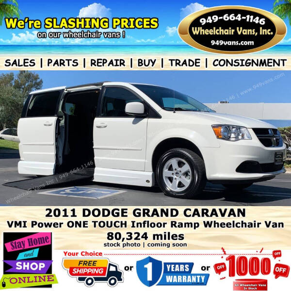 2011 Dodge Grand Caravan for sale at Wheelchair Vans Inc in Laguna Hills CA
