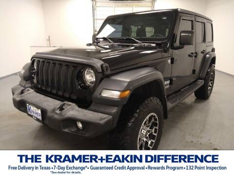 2018 Jeep Wrangler Unlimited for sale at Kramer Pre-Owned Express in Porter TX