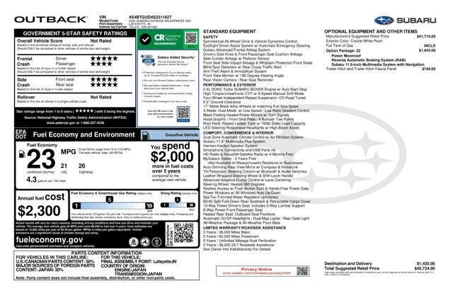 2025 Subaru Outback Wilderness
