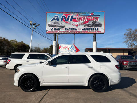 2019 Dodge Durango for sale at ANF AUTO FINANCE in Houston TX