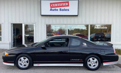 2002 Chevrolet Monte Carlo for sale at Certified Auto Sales in Des Moines IA