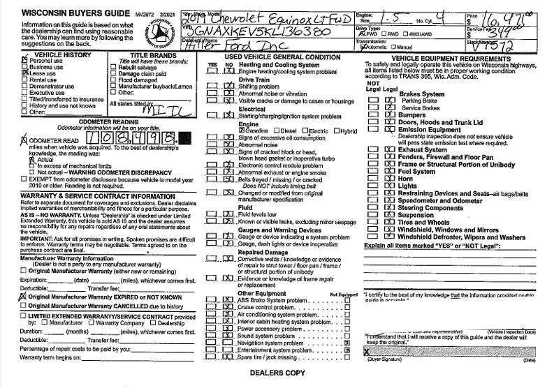 2019 Chevrolet Equinox LT