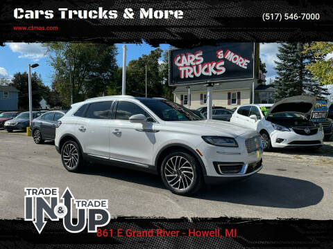2019 Lincoln Nautilus for sale at Cars Trucks & More in Howell MI