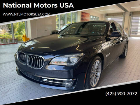 2013 BMW 7 Series for sale at National Motors USA in Bellevue WA