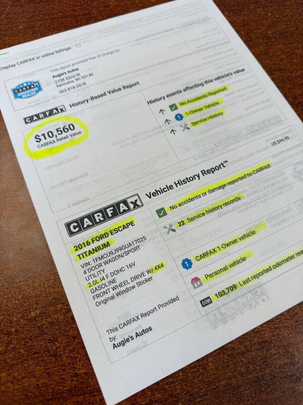 2016 Ford Escape Titanium