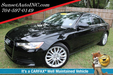 2014 Audi A6 for sale at Sunset Auto in Charlotte NC