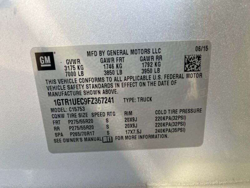 2015 GMC Sierra 1500 SLE