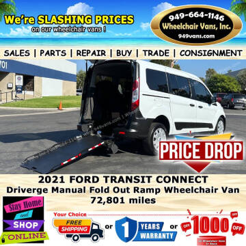 2021 Ford Transit Connect for sale at Wheelchair Vans Inc in Laguna Hills CA