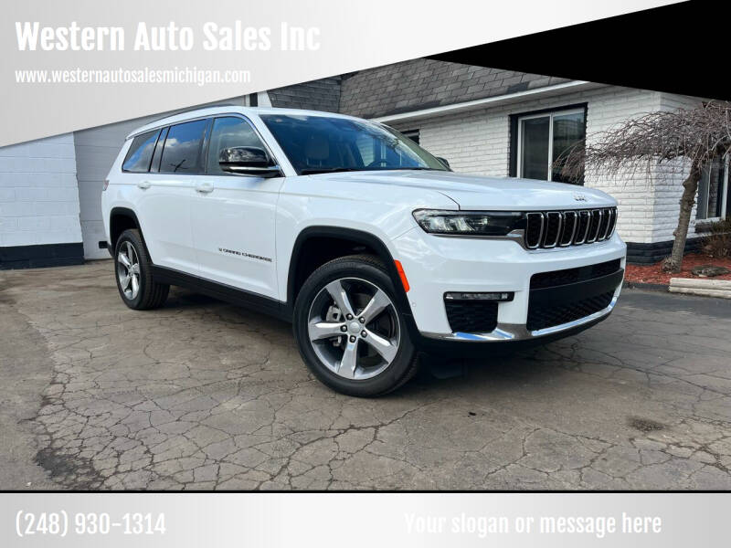 2021 Jeep Grand Cherokee L for sale at Western Auto Sales Inc in Farmington Hills MI