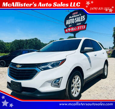 2019 Chevrolet Equinox for sale at McAllister's Auto Sales LLC in Van Buren AR