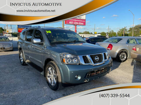 2010 Nissan Armada for sale at Invictus Automotive in Longwood FL