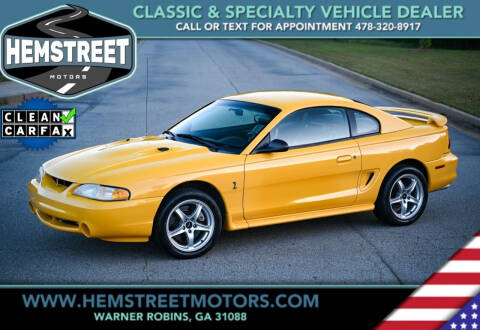 1998 Ford Mustang SVT Cobra for sale at Hemstreet Motors in Warner Robins GA