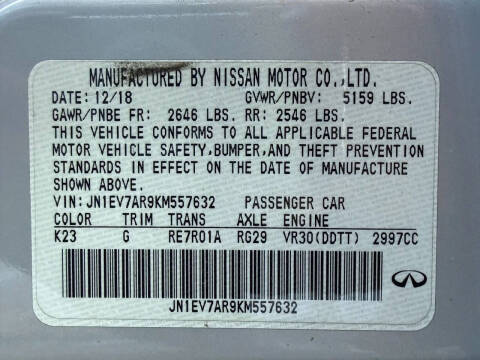 2019 Infiniti Q50 3.0T Sport