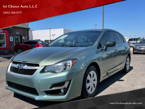 2015 Subaru Impreza for sale at 1st Choice Auto L.L.C in Oklahoma City OK