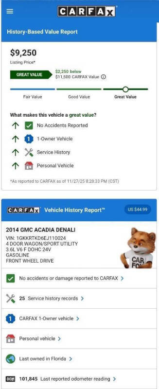 2014 GMC Acadia Denali