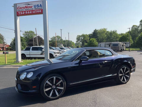 2015 Bentley Continental for sale at CarsNowUsa LLc in Monroe MI