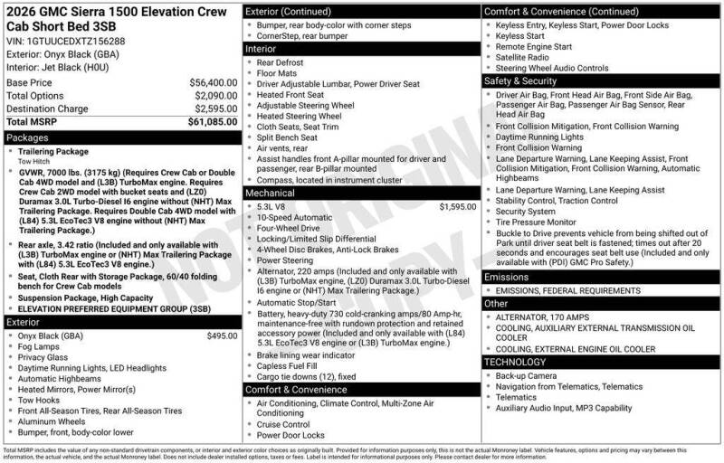 2026 GMC Sierra 1500