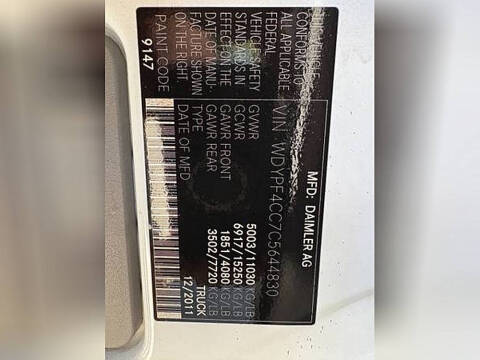 2012 Freightliner Sprinter 3500