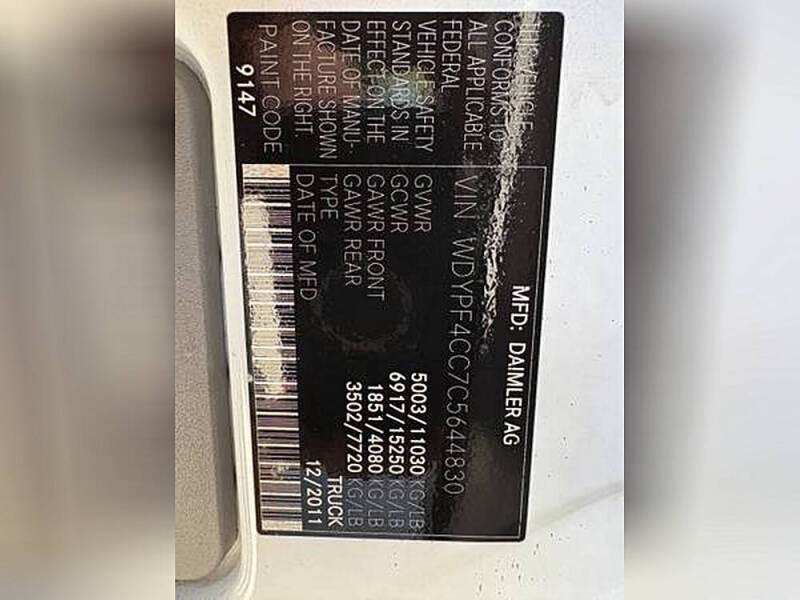 2012 Freightliner Sprinter 3500