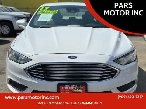 2017 Ford Fusion for sale at PARS MOTOR INC in Pomona CA