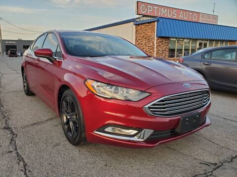 2018 Ford Fusion for sale at Optimus Auto in Omaha NE