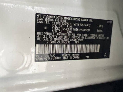 2020 Toyota RAV4 XLE