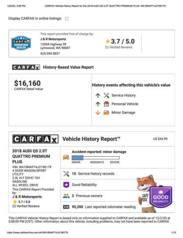 2018 Audi Q5 2.0T quattro Premium Plus