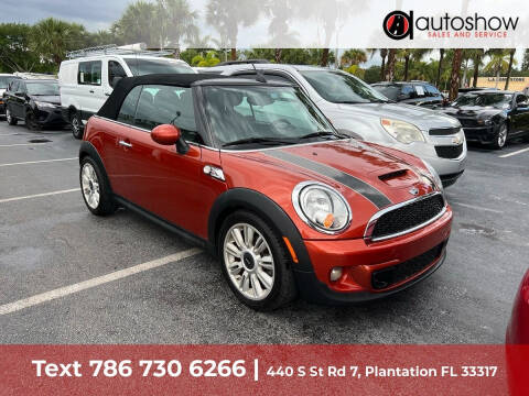 2012 MINI Cooper Convertible for sale at AUTOSHOW SALES & SERVICE in Plantation FL